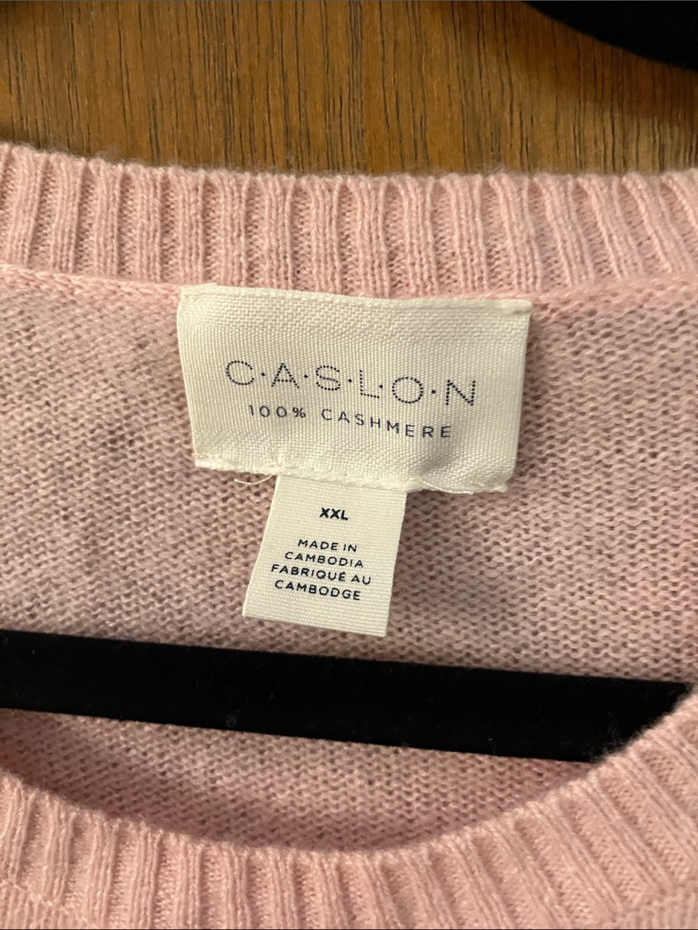 Caslon Soft Pink Cashmere Crewneck Sweater - Picture 2 of 4